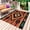Brown, variant on Aztec Southwest Outdoor Rug 5x8 Ft - Reversible Patio Rug Outdoor Camping Rugs, Orange Black Boho Tribes Abstract Washable Indoor Outdoor Area Rugs, Non-Slip Outdoor Carpet Runner for Deck/Porch