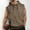 Khaki, variant on Men's Hoodies Pullover 3X Solid-Color Casual Sports Drawstring Sleeveless Hooded Blouse