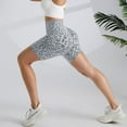 thumbnail image 4 of Womens Shorts 2025 Summer Abdominal Leopard Print Yoga Pants Lifting Running Peach Fitness Beach Vacation Trendy 2025 S-L, 4 of 7