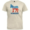 thumbnail image 1 of Distressed Democrat Donkey Cream Adult T-Shirt - Small, 1 of 1