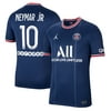 Men's Jordan Brand Neymar Jr. Blue Paris Saint-Germain 2021/22 Home Breathe Stadium Replica Player Jersey