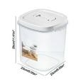 thumbnail image 6 of Large Capacity Storage Container,Cereal Canister,Sealed Storage Box,Flour Bucket Bin,Dry Storage Container,Rice Dispenser,Clear Pantry Canisters,Food Storage Tank for Household, 6 of 7