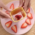 thumbnail image 7 of Sunjoy Tech Fruit Slicer Cup Cutter Stainless Steel Kitchen Tool for Banana Strawberry Egg Mushroom Safe Easy to Clean Mini Slicer Gadget, 7 of 7