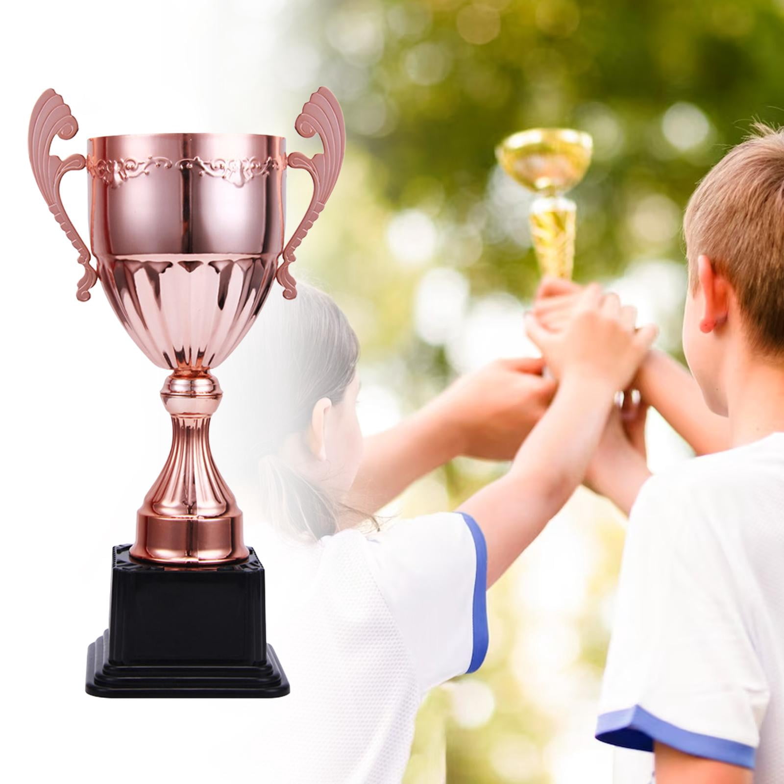 Rushawy Award Trophies Kids Small Trophies Appreciation Gifts Trophy Cup for Tournaments Copper S