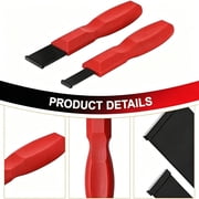 2Pcs Heavy-Duty Carbide Scraper Set, Gasket Remover & Cleaning Tool Kit with Non-Slip Ergonomic Grip for Automotive Maintenance