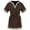 Brown-A, variant on FUZHIQ Boys Button Up Shirts Size 10-12 Boys Shirt Tunic V-neck Solid Color Shirts Handsome Stylish Cozy Children 's Tops with Belt ,5-6 Years