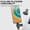 thumbnail image 3 of thinkplus MU254 128GB USB3.0 + Type-C Dual-port Metal U Disk Unidad flash USB giratoria Transmisión Meterk 128GB/Negro, 3 of 6