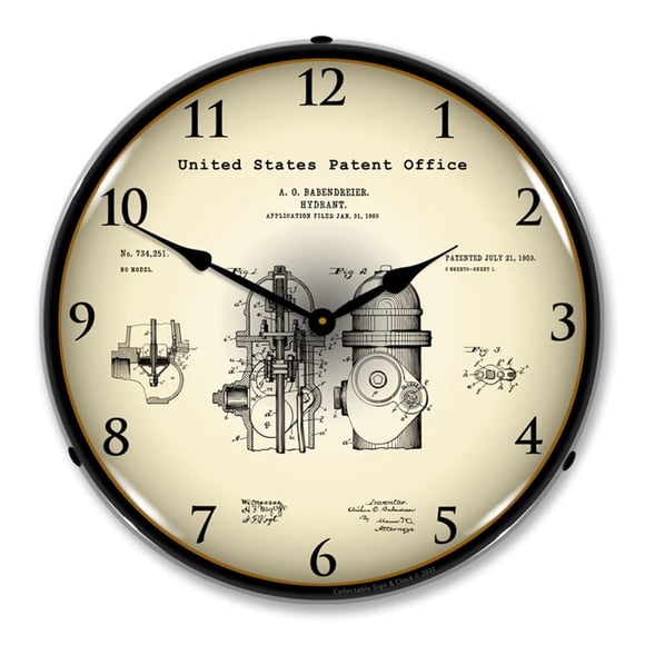 Reloj de Pared Collectable Sign and Clock LED Iluminado de 14"