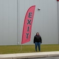 thumbnail image 3 of Vispronet Exit Feather Flag, 2.6ft x 11.2ft, Flag Only, 3 of 5