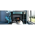 thumbnail image 3 of Youmumeub Twin Gaming Loft Bed with Desk & RGB Lights, Cloud Blue Wood High Sleeper with TV Stand & Storage Shelves, Sturdy Esports Workstation Frame, 3 of 25