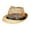 Khaki, variant on Elegant Wide Brim Beret Hat For Summer Beach Brown White One Size