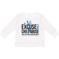 thumbnail image 3 of Inktastic No Excuse for Child Abuse April Child Abuse Prevention Month Boys or Girls Long Sleeve Toddler T-Shirt, 3 of 5