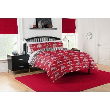 Ncaa Ohio State Buckeyes Queen Bed In Bag Set
