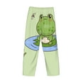 thumbnail image 6 of Balery Frog Amanita Mushroom print Men's Pajama Pants,Ultra Lightweight Pjs,Lounge Pant-Medium, 6 of 9