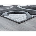 thumbnail image 2 of Designer Home Swan Area Rug 2050 10372 Riley Grey Curves Rings 1' 10" x 2' 8" Rectangle, 2 of 2