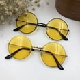 thumbnail image 2 of Vintage Round Sunglasses Metal Frame UV400 Protection Driving Glasses for Men and Women Classic Sun Glasses Gold Silver, 2 of 2