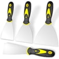 thumbnail image 1 of Espátula para masilla, juego de 4 espátulas para masilla (2, 3, 4, 5 pulgadas), herramienta para reparar paneles de yeso, quitar papel tapiz, aplicar masilla, yeso, cemento, adhesivo, 1 of 5