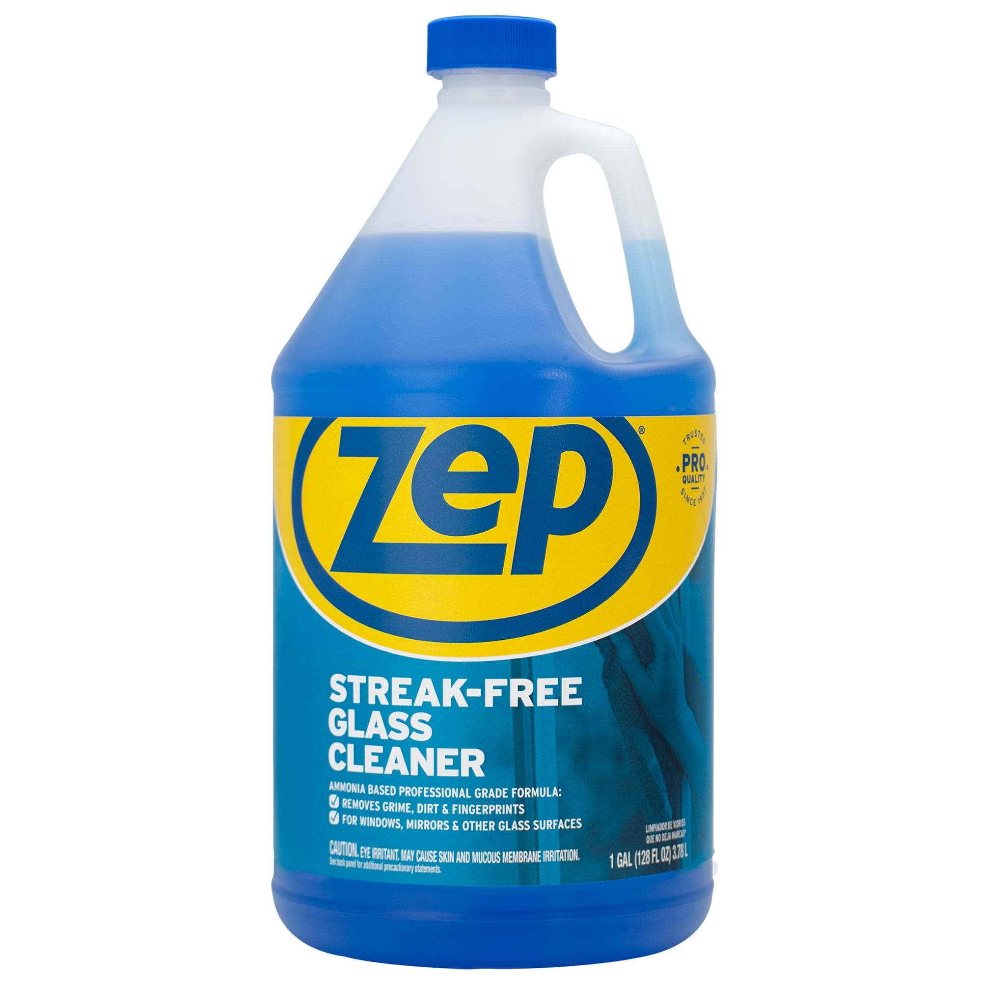 Zep Glass Cleaner, Ammonia-Based Formula, 1 Gallon Case of 2