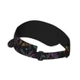 thumbnail image 2 of Balery Lavender Flowers Sport Wear Athletic Visor Sun Sports Visor Hat Visor Adjustable Cap for Women and Men (One Size), 2 of 7