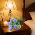 thumbnail image 6 of Artificial 7 Head Carnation Flowers with Stems for Home Decor, Wedding, Bridal Bouquet, Anniversary, Birthday and Floral Arrangements （Blue）, 6 of 6