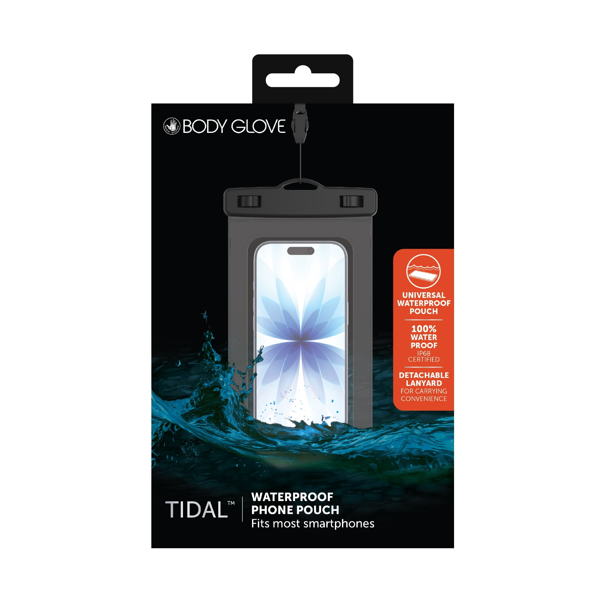 Body Glove Tidal Waterproof Phone Pouch - Black/Clear