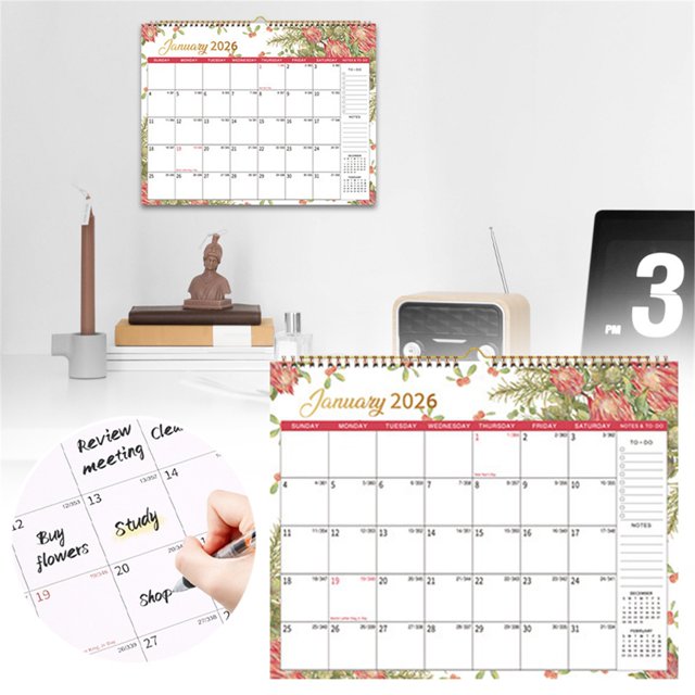 AKEGAMN Clearance! 2026 Edition Calendar Wall Decoration Punch Card Schedule Creative Calendar Customization 2026 Edition Calendar Wall Decoration Punch Card Schedule Creative Calendar Customization