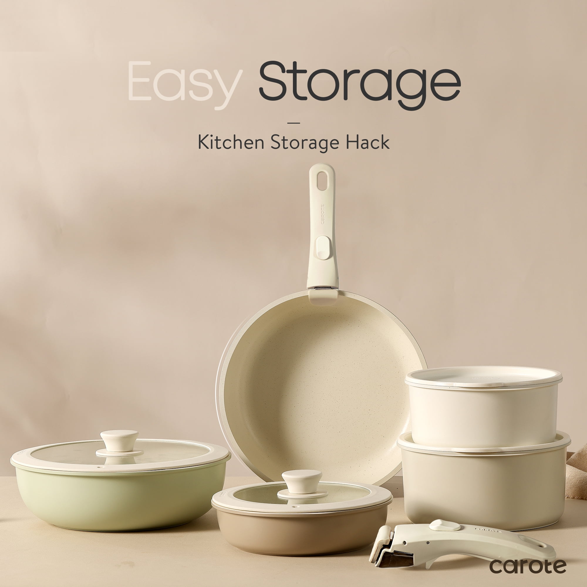 Carote Nonstick Pots and Pans Set 8 Pcs Induction Kitchen Cookware Sets｜TikTok  Search