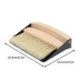 thumbnail image 3 of Mini Broom and Dustpan Set Small Metal Dustpan and Brush Set Hand Whisk Broom for Home Office Desktop Sofa Pet Care Household Cleaning (sisal Hemp bristles, Khaki), 3 of 3
