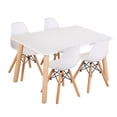 thumbnail image 1 of Mesa Rectangular - Cuatro sillas Berlín (Blanco), 1 of 1