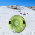 thumbnail image 4 of DYNWAVECA Thickened PVC Round Inflatable Snow Tube for Ski Resorts Green, 4 of 6