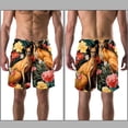 thumbnail image 3 of luoweisi Men's Beach Shorts Quick Dry Swim Trunks with Mesh Lining Kangaroo 2XL, 3 of 5