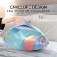 thumbnail image 4 of Yayeee Pillowcase Standard Size Set of 2 Satin Wrinkle Resistant Pillow Case, Pink Beach Toys Pattern, 4 of 7