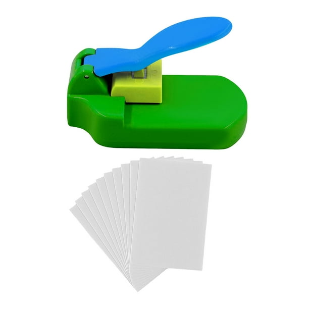 Máquina para hacer rompecabezas manual, perforadora de papel, suministros para cortar fotos, bricolaje, plástico para Azul