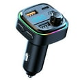 thumbnail image 2 of Meggemo Car Bluetooth MP3 Player Charger Multifunctional FM Transmitter Fast Charging Wireless Audio Streaming Hands Free Calling for Vehicle Use Smartphones, 2 of 8