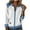 #212-White, variant on ICHUANYI Women's Denim Patchwork Sweatshirts, Long Sleeve Denim Lapel V Neck Zipper Closure Pullover Tops,Casual Sweatshirt Top