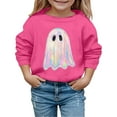 thumbnail image 3 of Kiijoy Toddler Girls Halloween Sweatshirt Cartoon Ghost Print Cute Pullover, Sizes 3-4, 3 of 3