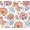 Fandango Pink & Bluebird, variant on NextWall Midnight Blue Jacobean Blossom Floral Peel and Stick Wallpaper