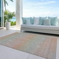 thumbnail image 6 of Addison Rugs Chantille Indoor/Outdoor Transitional Stripes Coral Washable Rectangle Rug, 9' x 12', 6 of 6