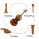 thumbnail image 5 of Accesorios para Violín ANGGREK Madera de Azufaifo Reposapiés, 5 of 8