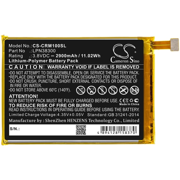 2900mAh LPN38300 Battery for Crosscall Trekker M1