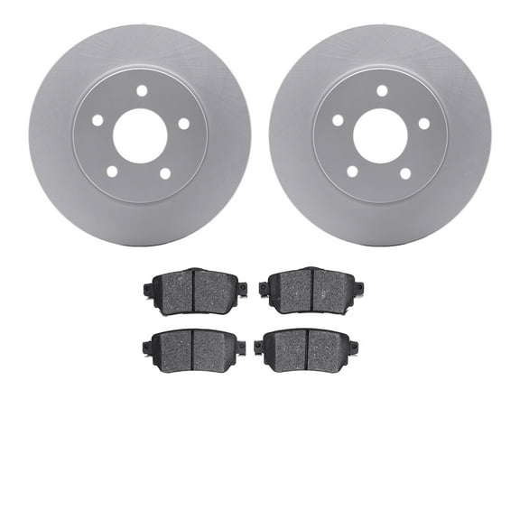 Dynamic Friction Company Rear Geospec Brake Rotors with 5000 Advanced Brake Pads 4502-67157