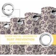 thumbnail image 6 of Purple Floral Blackout Curtains for Bedroom/Living Room, Thermal Insulated Kitchen Curtains, Spring Plants Flowers Vintage Rustic Grommet Darkening Window Treatment Drapes 27.5"x39"x2, 6 of 8