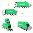 thumbnail image 3 of FELTECHELECTR Camión de basura de juguete con tracción a fricción, de aleación, divertido juego para niños pequeños., 3 of 7
