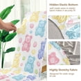 thumbnail image 5 of Yayeee 4 Pack Dining Chair Covers Stretch Parson Chairs Slipcovers Seat Protector, Colorful Gummy Bears Pattern, 5 of 6
