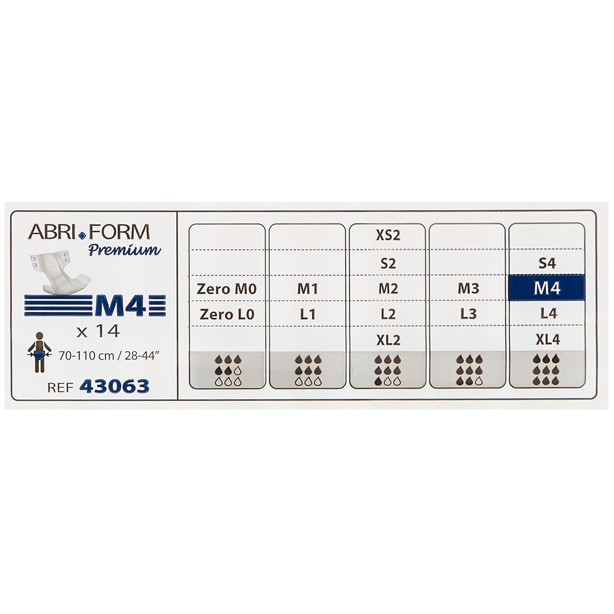 Abena Abri-Form Premium Incontinence Briefs, Medium, M4, 56 Count (4 Packs of 14) - image 5 of 6
