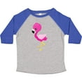 thumbnail image 3 of Inktastic Cute Flamingo, Little Flamingo, Pink Flamingo Girls Toddler T-Shirt, 3 of 5