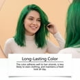 thumbnail image 6 of Green Temporary Hair Color Spray – 1pc – Washable Hair Dye, Vibrant St Patrick’s Color, Party Chalk – For Festivals – Non Permanent – 1bottle, 6 of 7