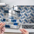 thumbnail image 1 of 10pcs Tile Stickers Brick Pattern Self-adhesive Tile Film Wall Sticker 20 X 20cm For Bathroom Furniture Cabinet Decor, 1 of 9