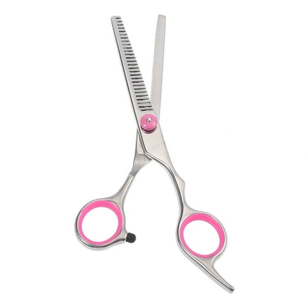Unique Bargains 6.69" Upgrade Thinning Scissors for Long Short Hair with Pink Gasket Ring