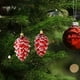 thumbnail image 5 of Adornos navideños, juego de 2 gorros navideños y bastones de carameloDecoraciones navideñasColgantes pequeños, 5 of 5